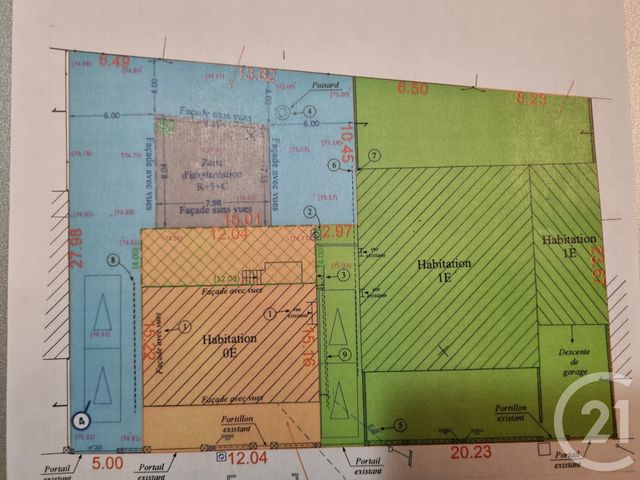 terrain à vendre - 307.0 m2 - HERBLAY SUR SEINE - 95 - ILE-DE-FRANCE - Century 21 Sinval